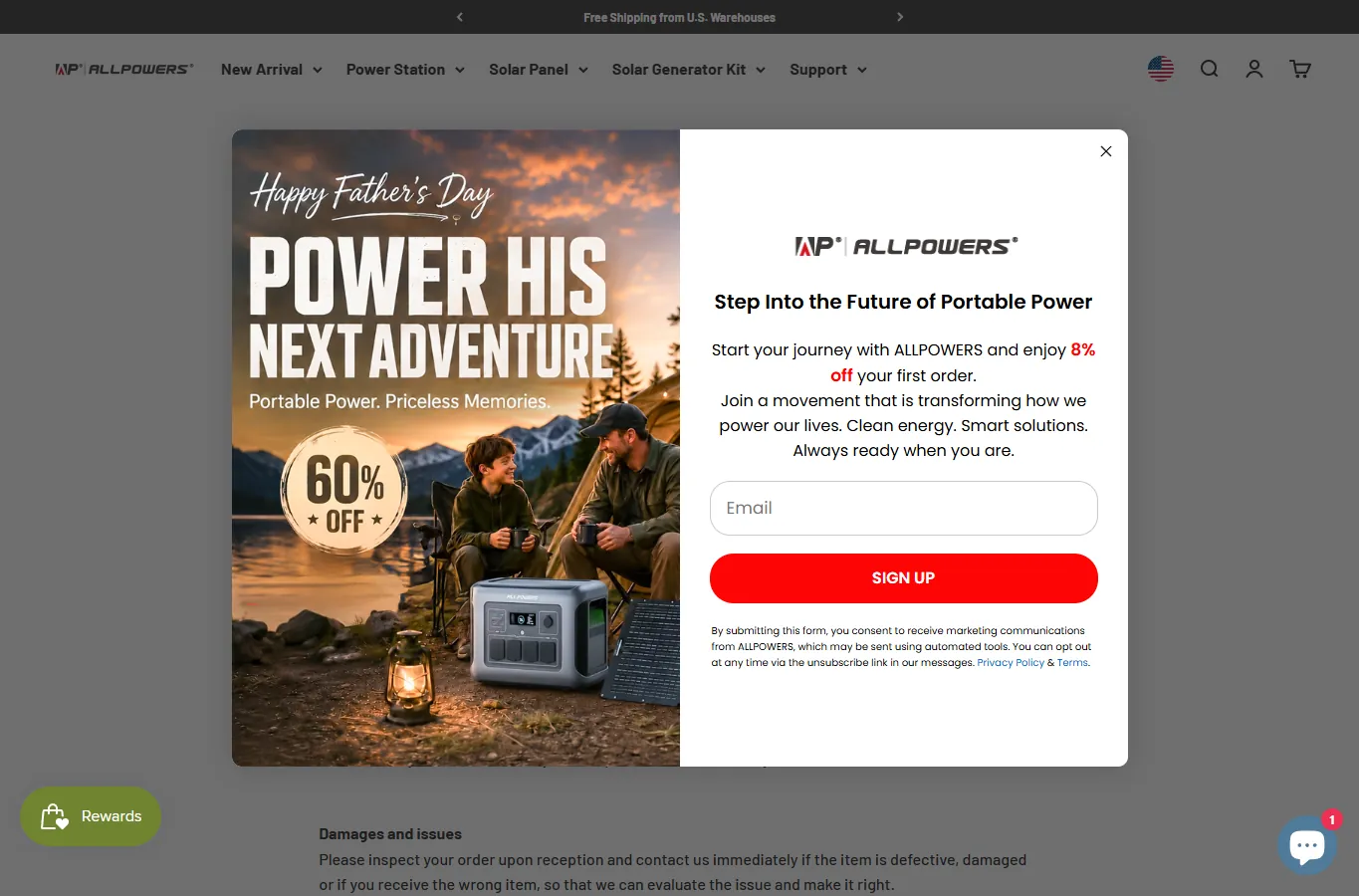 Politica de devolucao oficial da ALLPOWERS