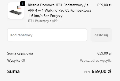 Pole Kod rabatowy w checkout CyberCart Polska