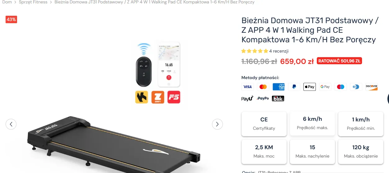 Karta produktu CyberCart Polska z cena promocyjna i metodami platnosci