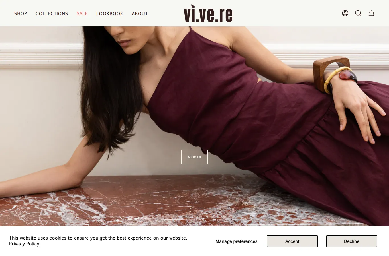 Vivere London official homepage
